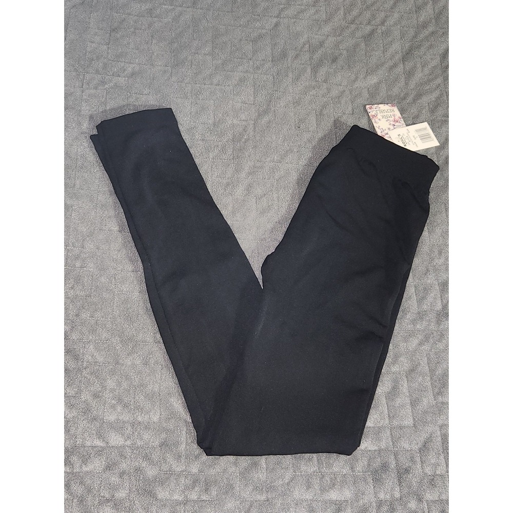 Pink Rebublic Cozy Fleece Lined Leggings. Black. Size L.~ NEW W/ TAGS